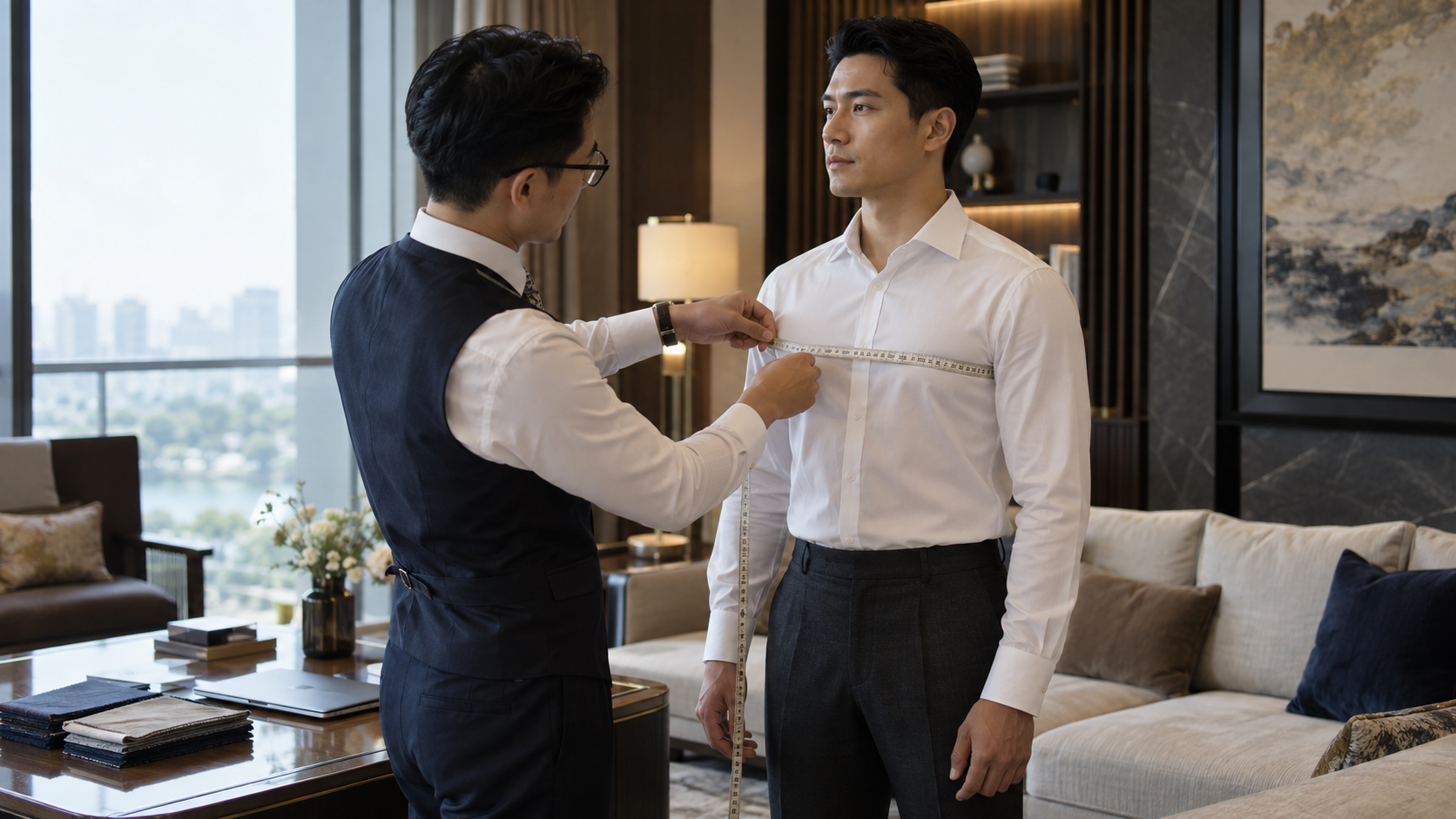 Thử đồ khi may suit và những điểm cần trao đổi với thợ may