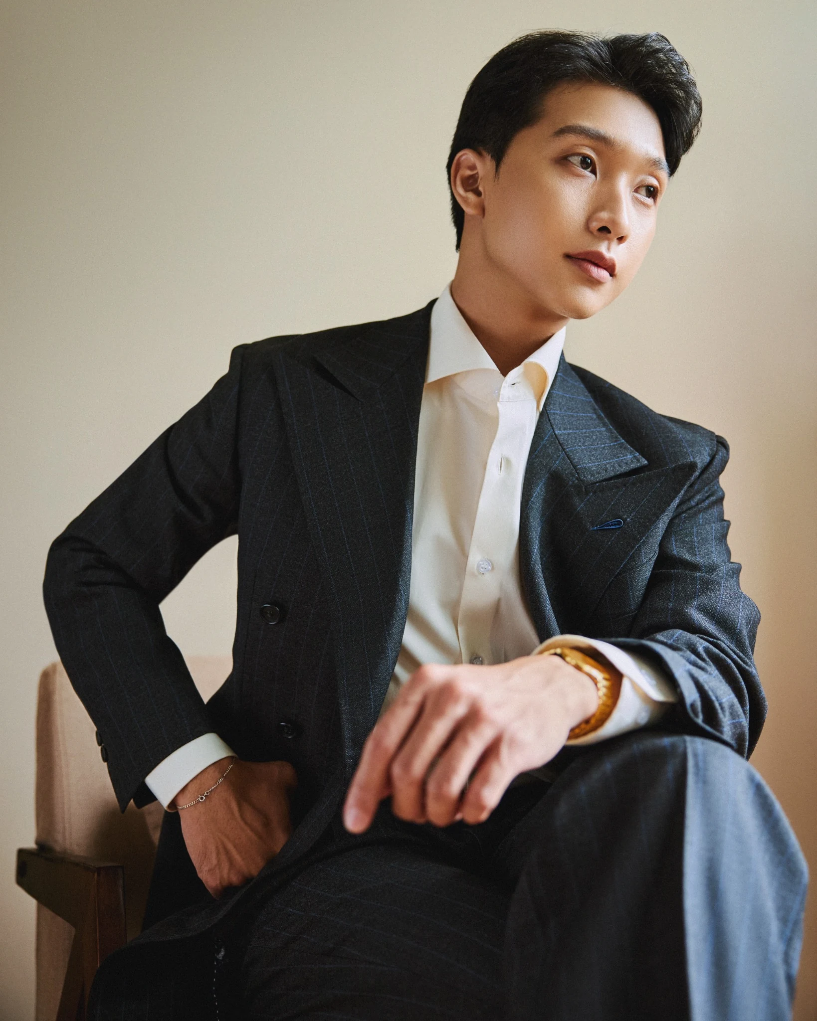 Drago DB Double-Breasted Pinstripe Suit