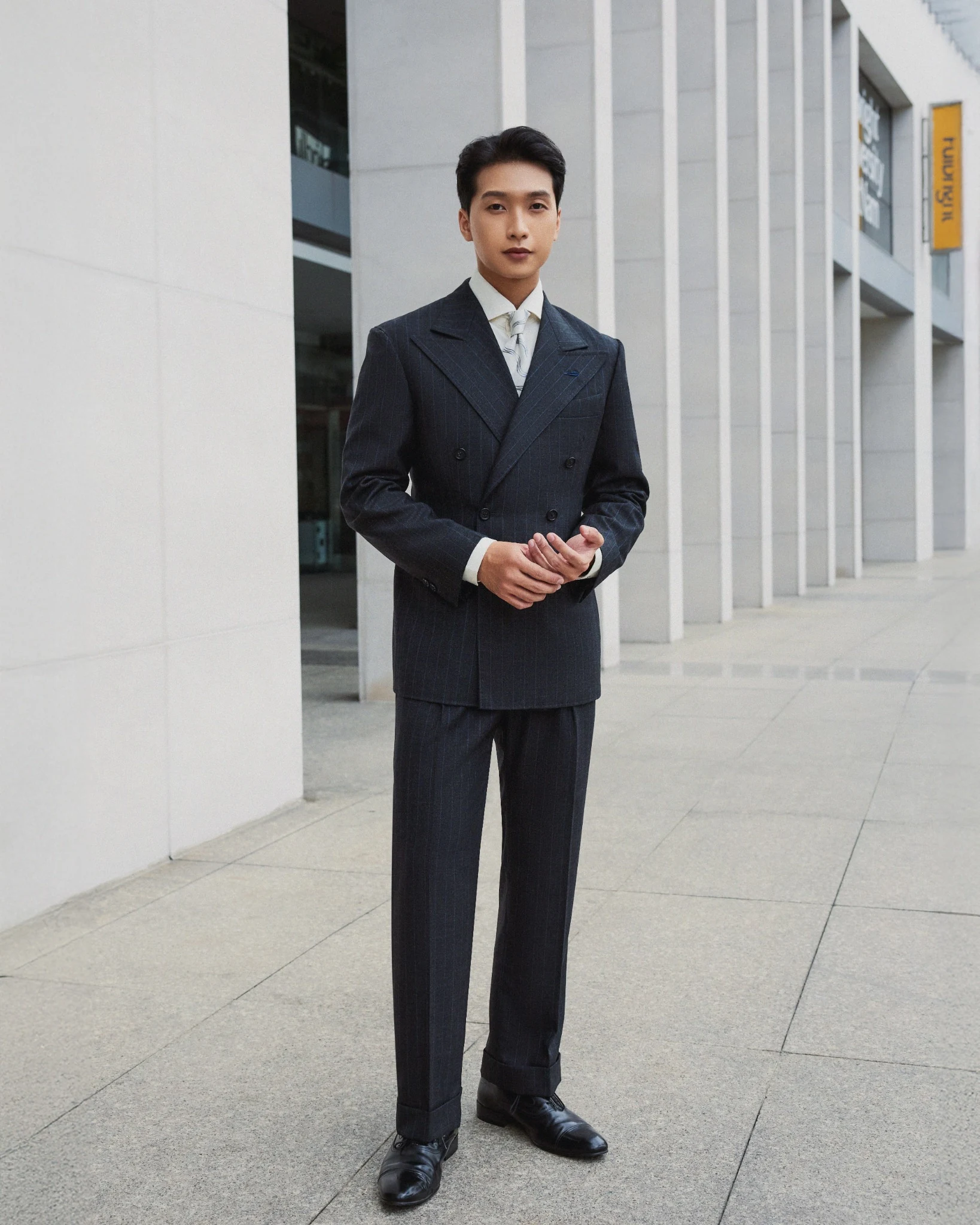 Drago DB Double-Breasted Pinstripe Suit