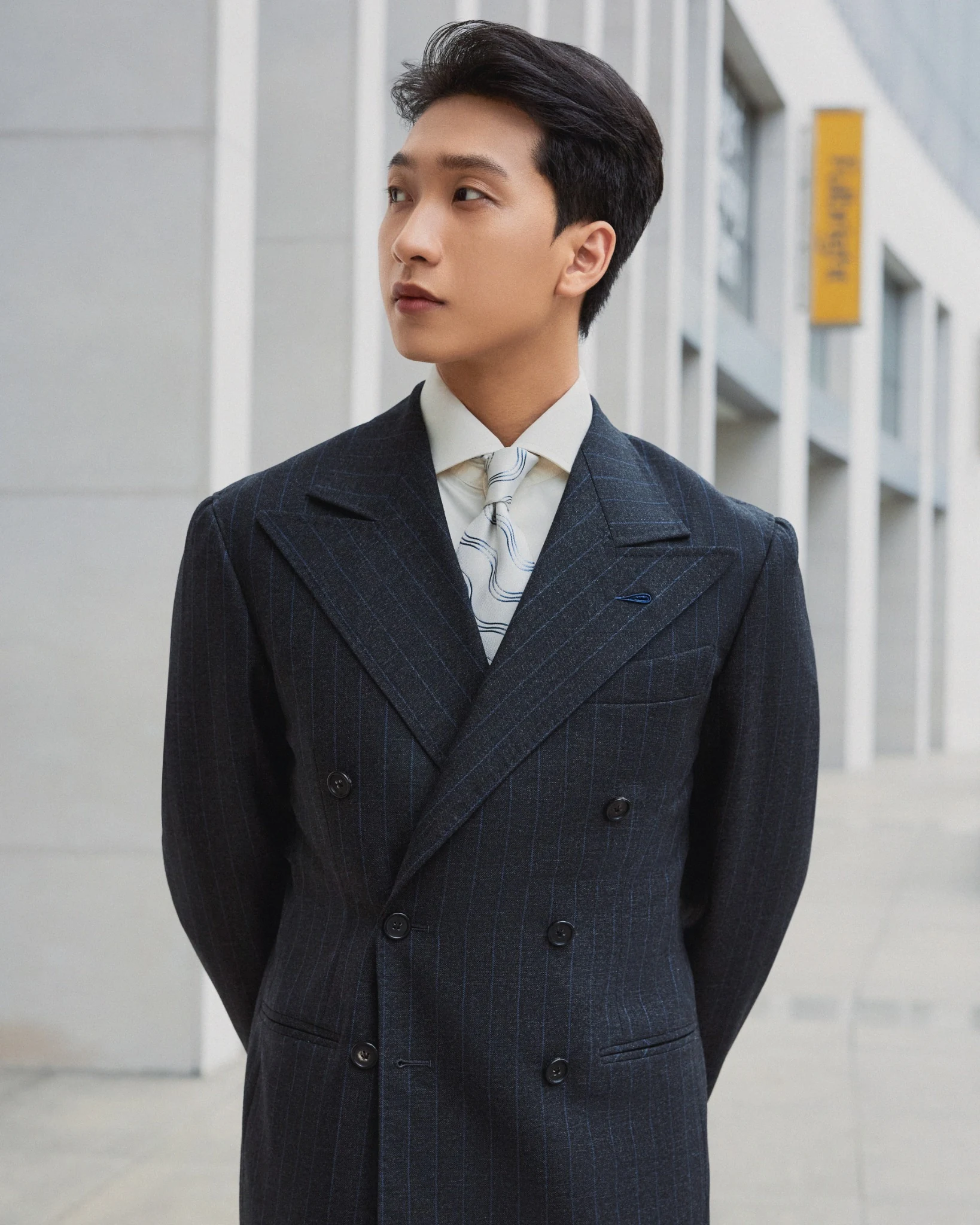 Drago DB Double-Breasted Pinstripe Suit