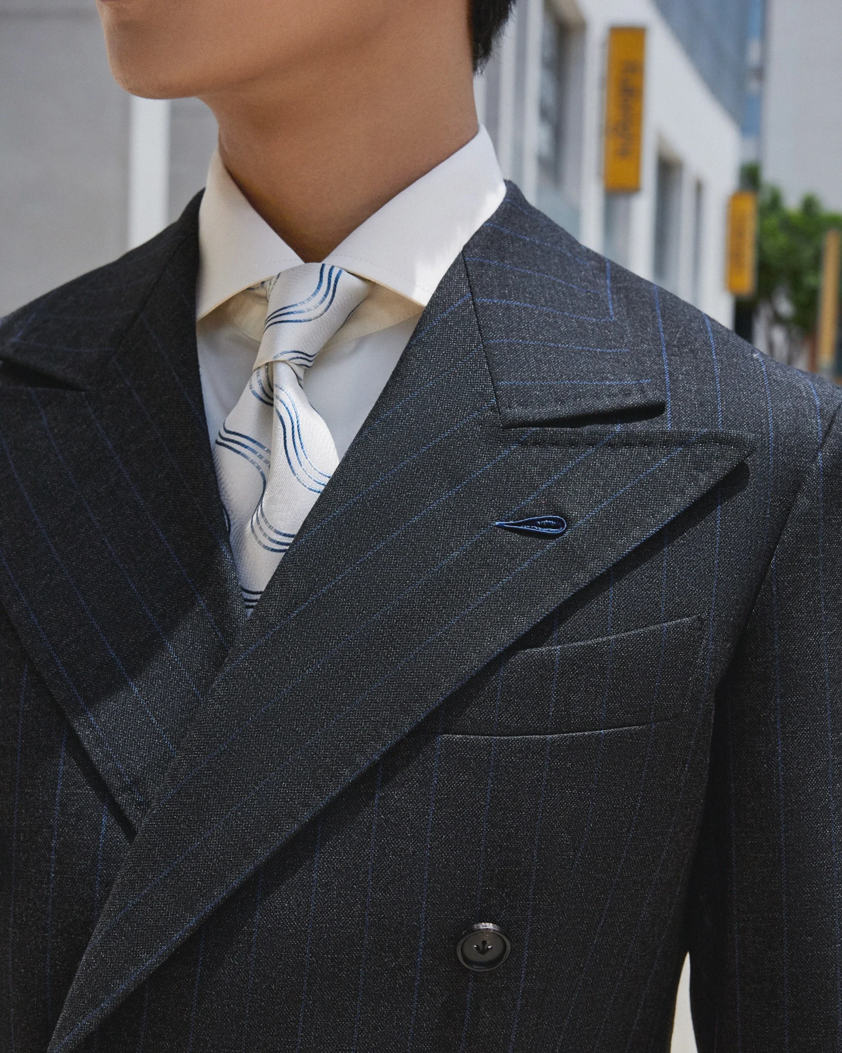 Drago DB Double-Breasted Pinstripe Suit